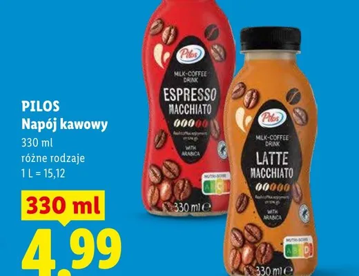 Napój kawowy Latte Macchiato Pilos promocja w Lidl