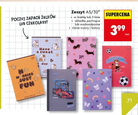Zeszyt pachnący A5/32 Interdruk promocja w Biedronka