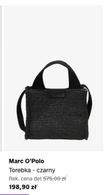 Torebka Marc O'Polo czarny promocja w Lounge by Zalando