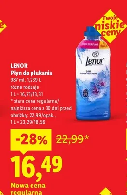 Płyn do płukania Lenor promocja w Lidl