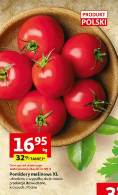 Pomidory malinowe XL promocja w Auchan