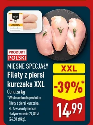 Filety z piersi kurczaka XXL Mięsne Specjały promocja w Aldi