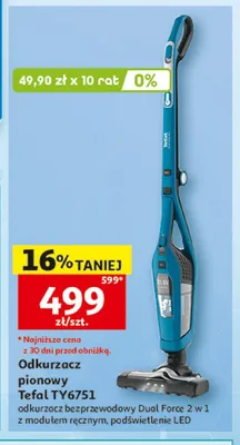 Odkurzacz pionowy Tefal TY6751 promocja w Auchan