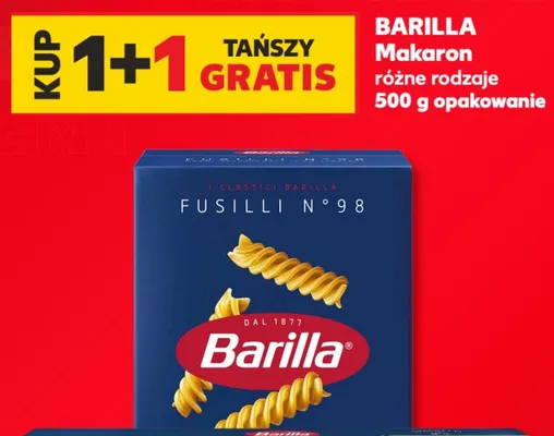 Makaron Fusilli Barilla N°98 promocja w Kaufland