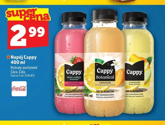 Napój Botanical Lemonade Cappy promocja w TOPAZ