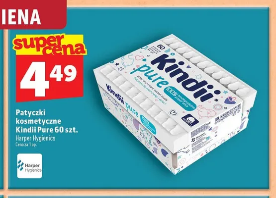 Patyczki kosmetyczne Kindii Pure promocja w TOPAZ