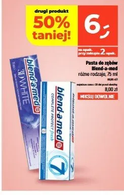 Pasta do zębów Blend-a-med 3D White promocja w Dealz