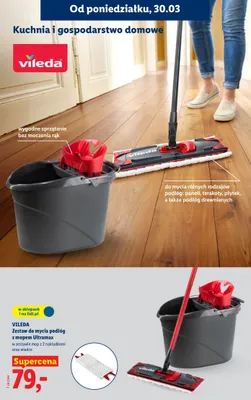 Zestaw do mycia podłóg z mopem Ultramax promocja w Lidl
