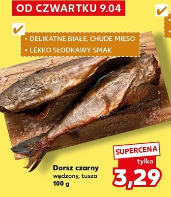Dorsz czarny wędzony, tusza promocja w Kaufland