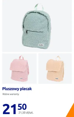 Pluszowy plecak My Teddy promocja w Action