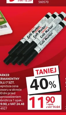 Marker permanentny Colli 7-pak promocja w Selgros
