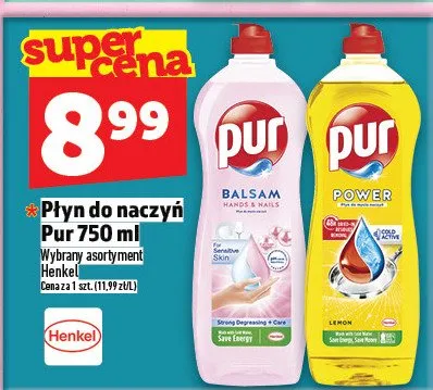 Płyn do naczyń Pur promocja w TOPAZ