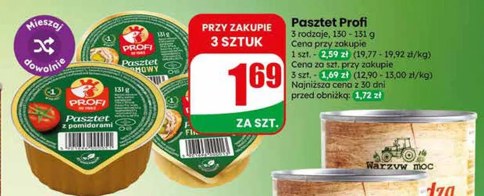 Pasztet Profi z pomidorami promocja w Dino
