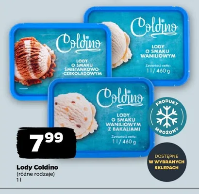 Lody różne rodzaje promocja w Netto