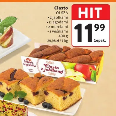 Ciasto z jabłkami Olsza promocja w Intermarche