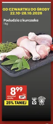 Podudzia z kurczaka promocja w Delikatesy Centrum