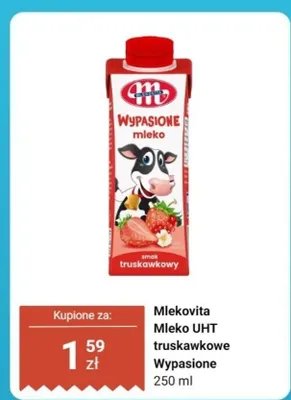 Mleko UHT truskawkowe Wypasione promocja w Dino