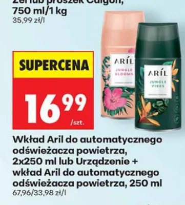 Wkład do automatycznego odświeżacza powietrza Aril 2-pak promocja w Biedronka