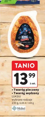 Twaróg pieczony Luksiu promocja w Intermarche
