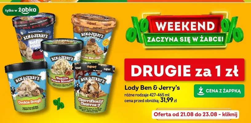 Lody Ben & Jerry's Chorrifically Churros-y promocja w Żabka