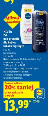 Żel pod prysznic dla kobiet lub dla mężczyzn promocja w Lidl