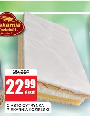 Ciasto cytrynka Piekarnia Kozielski promocja w Bingo