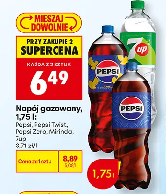 Napój gazowany Pepsi Zero promocja w Biedronka