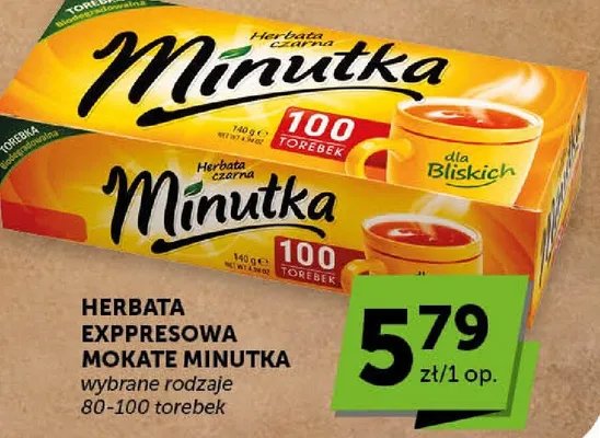 Herbata ekspresowa mokate minutka promocja w Groszek