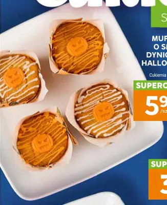 Muffinki o smaku dyniowym Halloween Cukiernia Staropolska promocja w Stokrotka