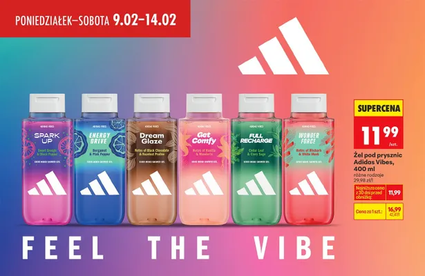 Żel pod prysznic, różne rodzaje promocja w Biedronka