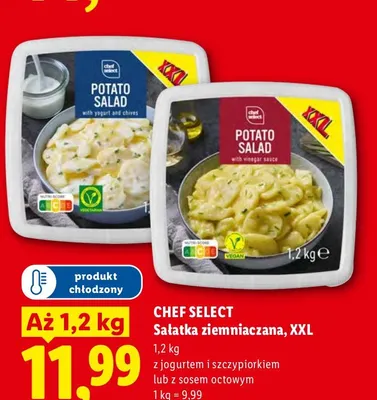 Sałatka ziemniaczana z sosem octowym Chef Select XXL promocja w Lidl