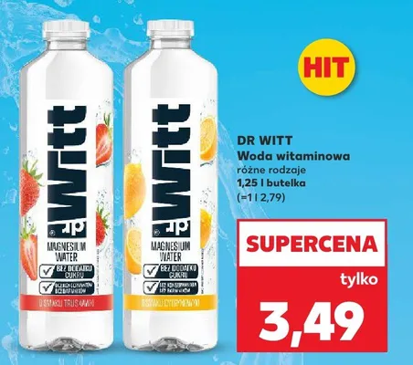Woda witaminowa Dr Witt Truskawka promocja w Kaufland