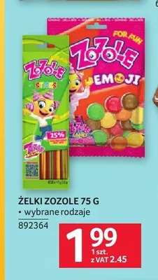 Żelki Zozole 75g promocja w Selgros
