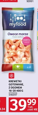 Krewetki gotowane z ogonem myfood promocja w Selgros