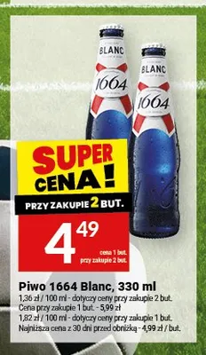 Piwo 1664 Blanc promocja w Twój Market