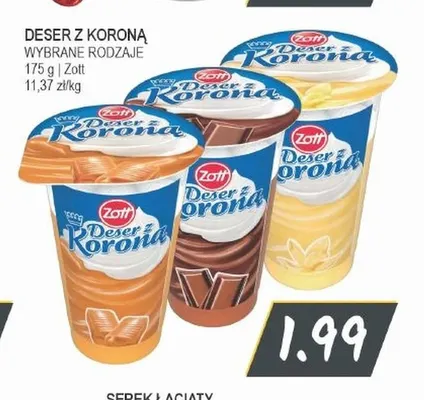 Deser z Koroną Zott promocja w Słoneczko