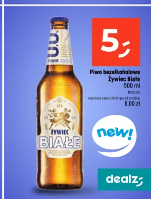 Piwo bezalkoholowe Żywiec Białe promocja w Dealz