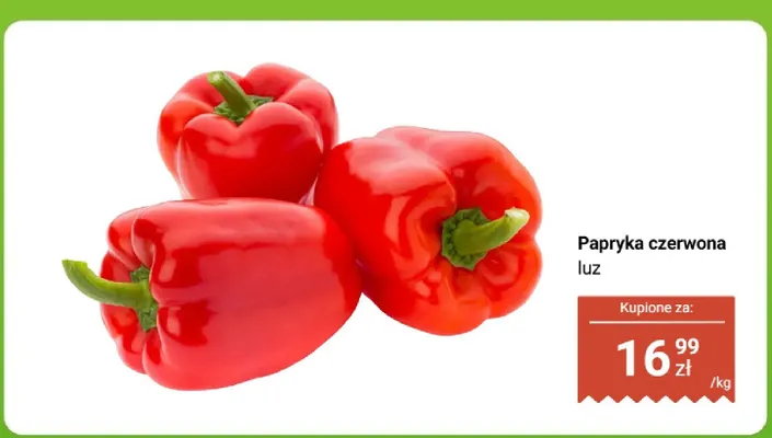 Papryka czerwona luz promocja w Dino