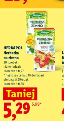 Herbatka na zimno Herbapol promocja w Lidl