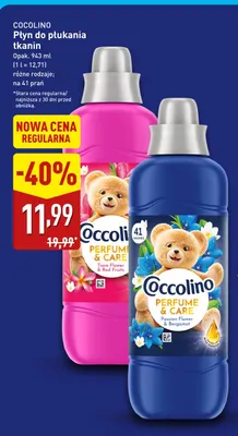 Płyn do płukania tkanin Coccolino Perfume & Care Passion Flower & Bergamot promocja w Aldi