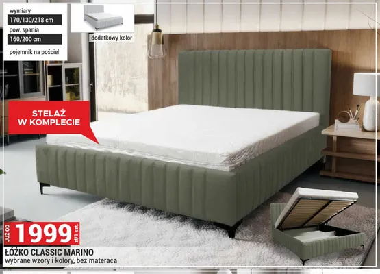 Łóżko Classic Marino promocja w Merkury Market