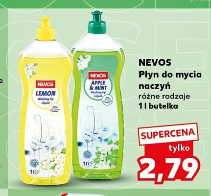Płyn do mycia naczyń Nevos Lemon promocja w Kaufland