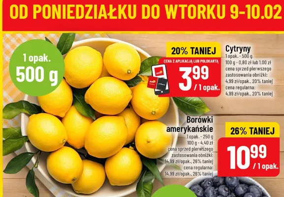 Borówki amerykańskie promocja w POLOmarket