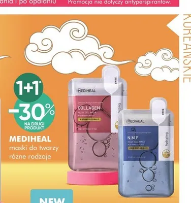 Maska do twarzy w płachcie Mediheal Collagen Nude Gel Mask promocja w Super-Pharm
