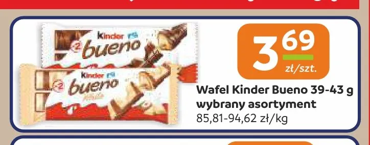 Wafel Kinder Bueno promocja w Społem Częstochowa