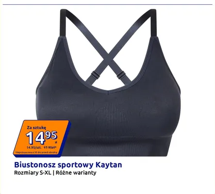 Biustonosz sportowy Kaytan promocja w Action