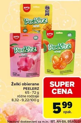 Żelki obierane Peelers różne rodzaje promocja w Carrefour Market
