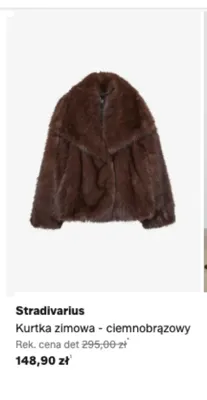 Kurtka zimowa Stradivarius ciemnobrązowy promocja w Lounge by Zalando