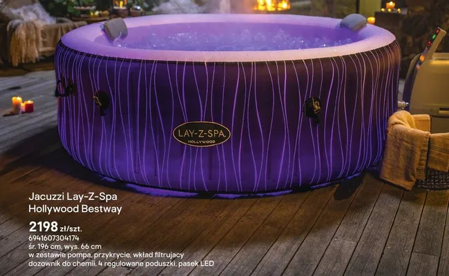 Jacuzzi Lay-Z-Spa Hollywood promocja w Castorama