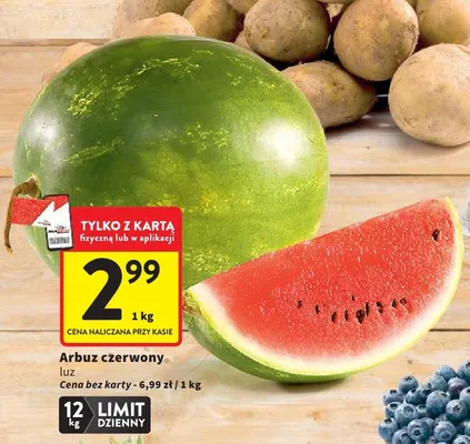 Arbuz czerwony luz promocja w Intermarche